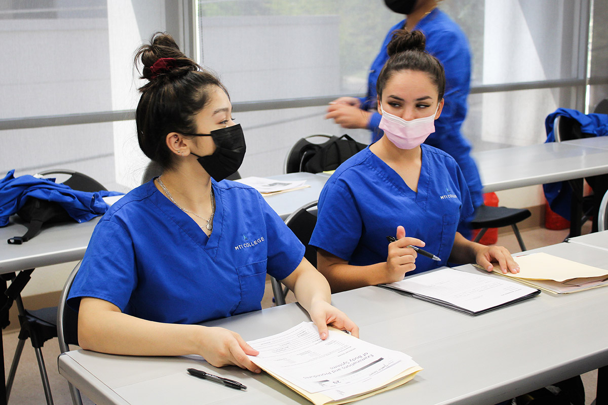 Medical Assistant Students at campus in Sacramento